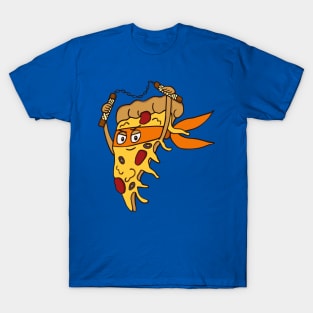 Orange Ninja Pizza T-Shirt